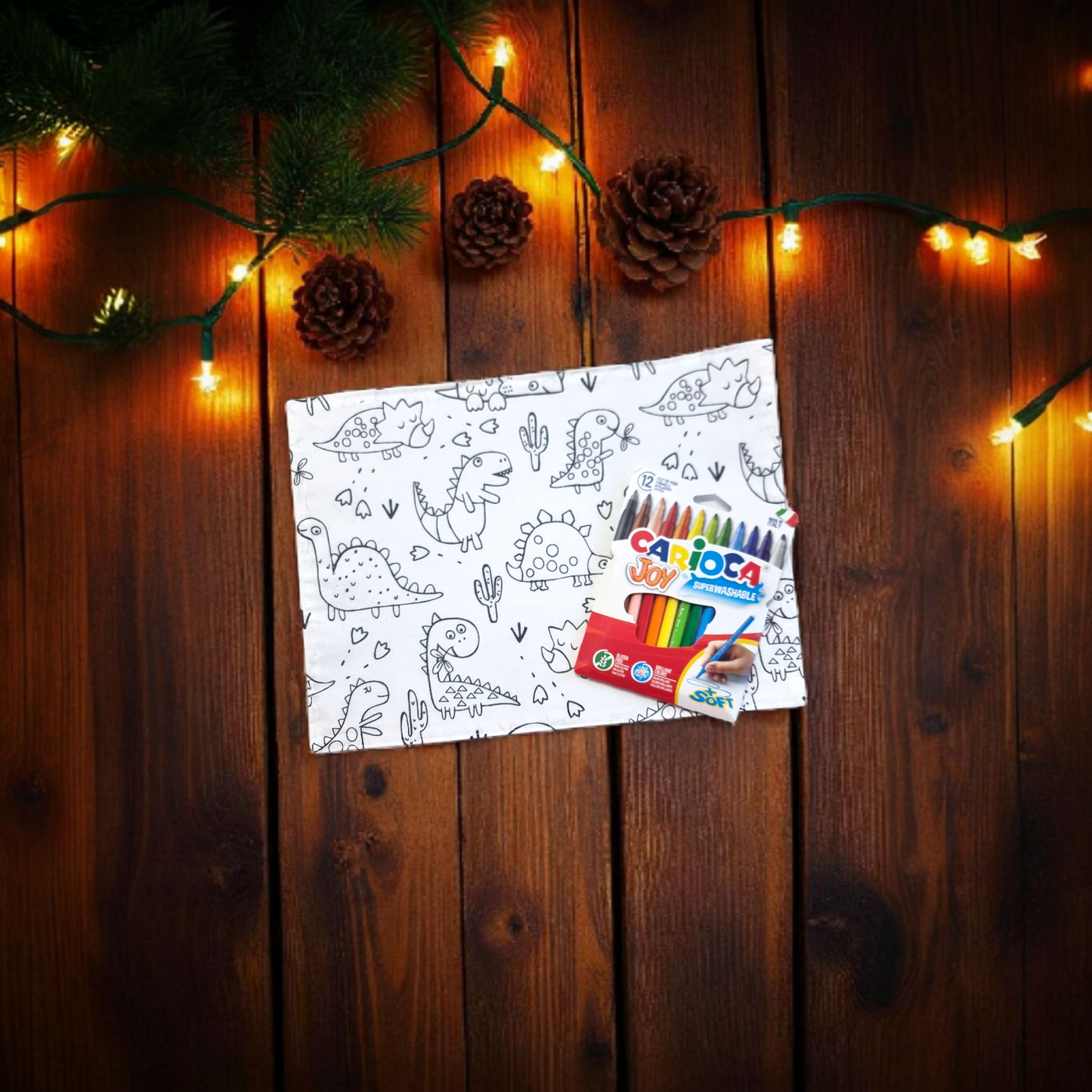 Set de table enfant à colorier – Rigide & lavable 🎨✨