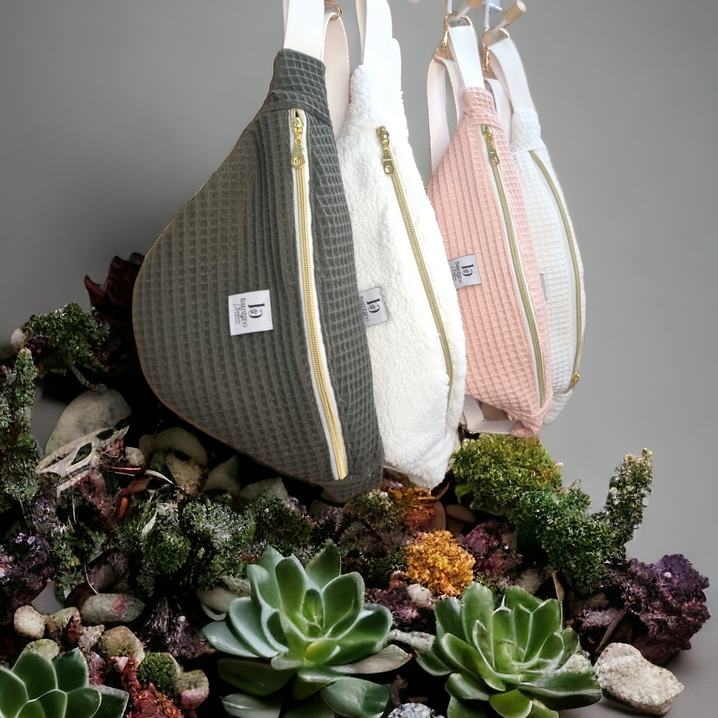 ensemble de sacs banane nature bambino creation