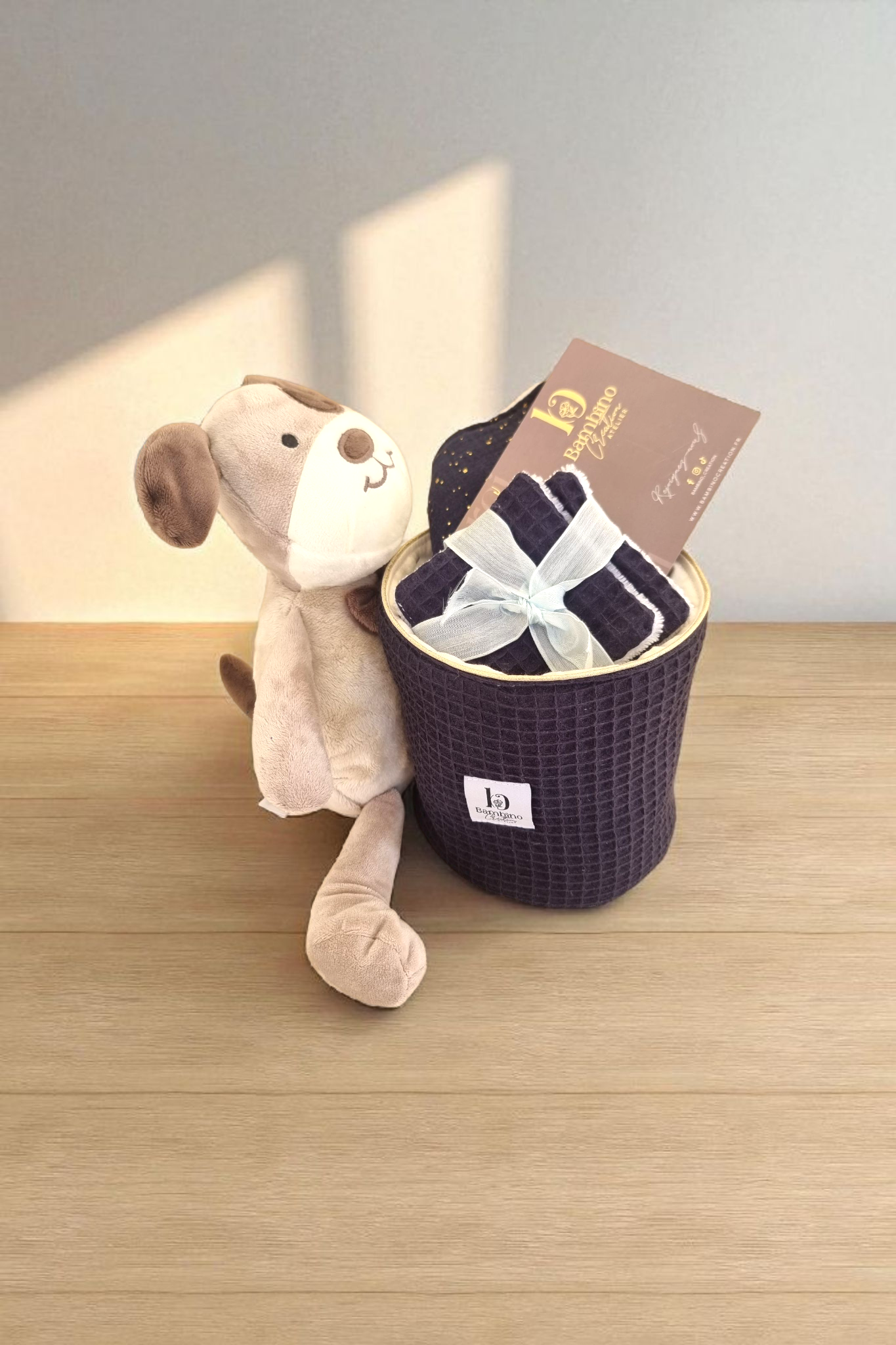Panier naissance avec doudou