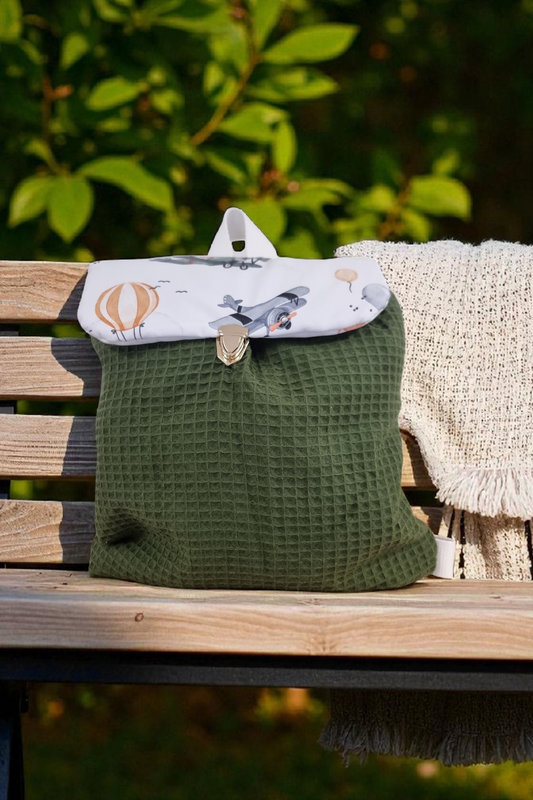 Petit sac à dos de rentrée – Élégance dorée pour les tout-petits ✨🎒