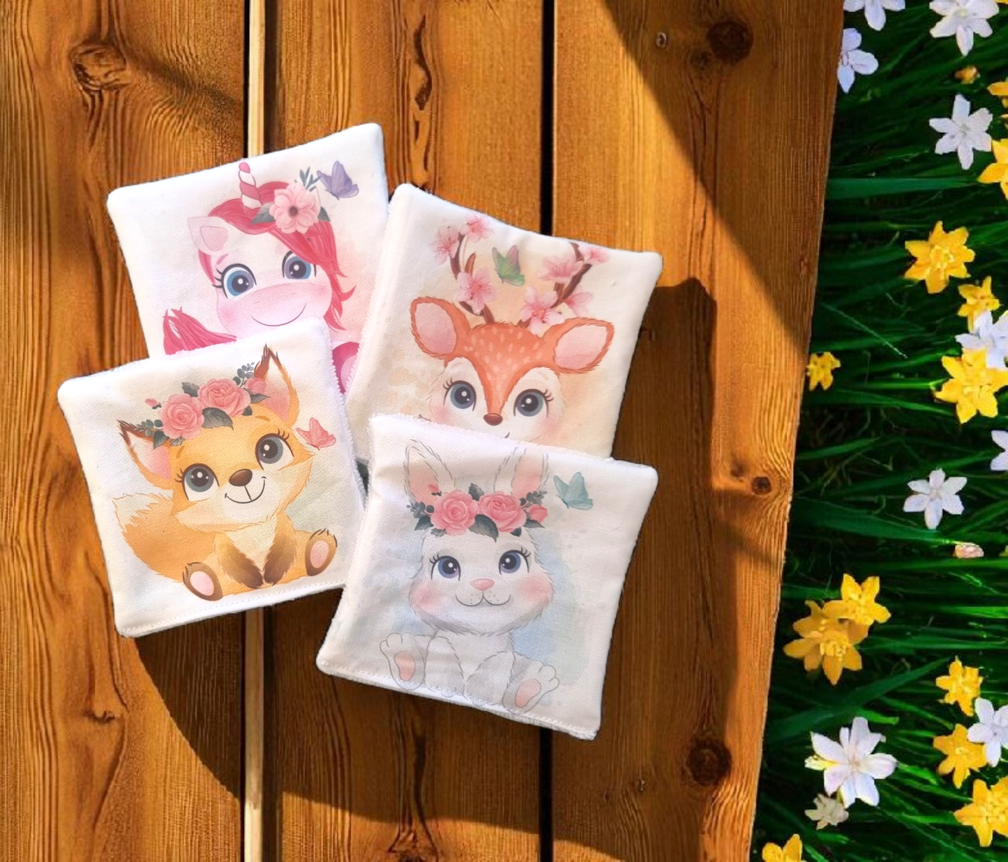 Cotons Lavables Réutilisables 🌿✨ lot 4 enfant